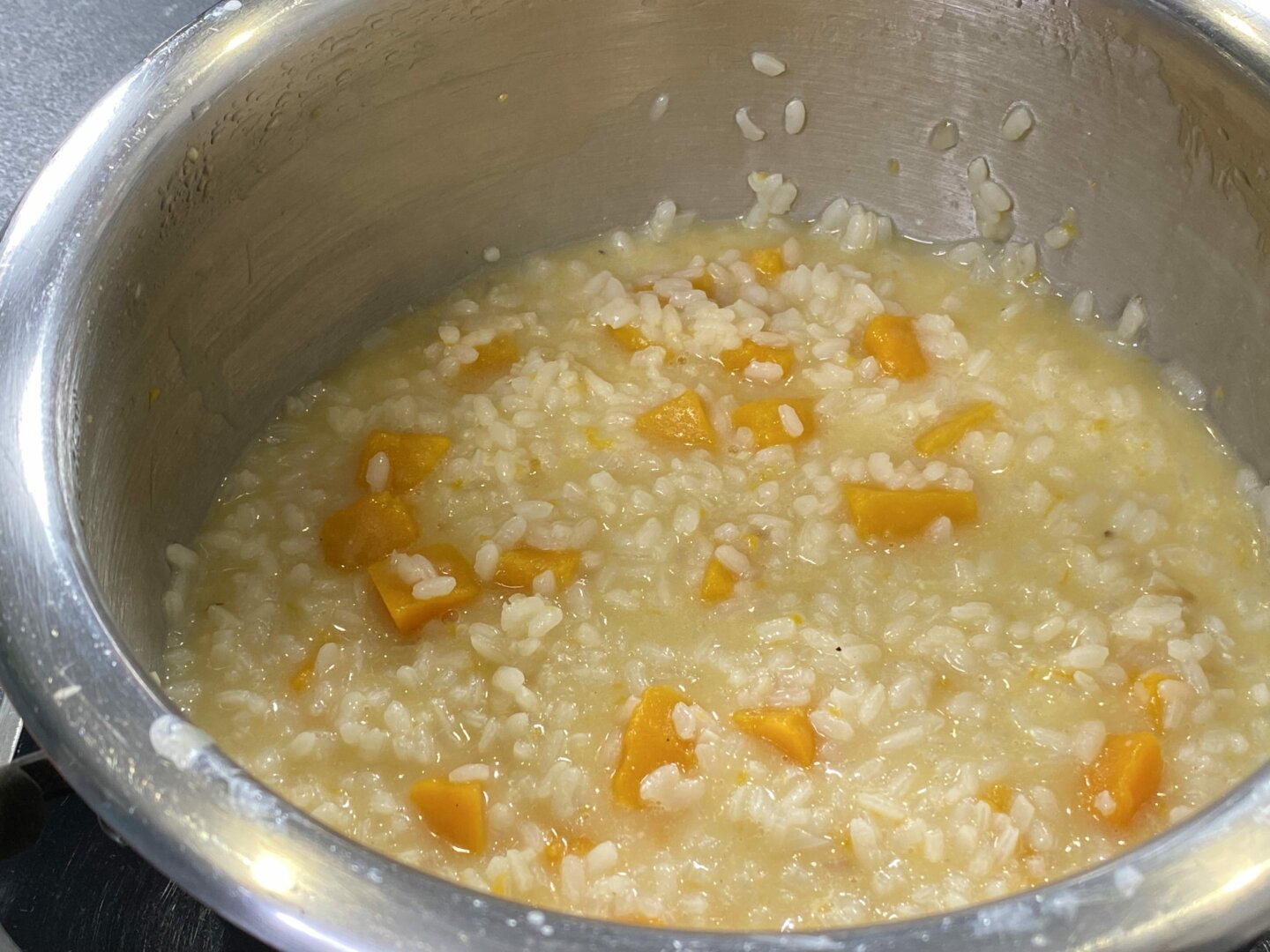 Receta risotto de calabaza