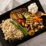 Verduras a la parrilla con quinoa