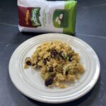 Arroz navideño dominicano emplatado