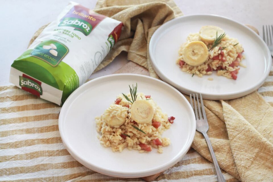 Arroz con alcachofas