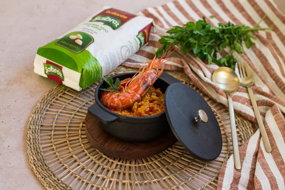 Arroz con gambones