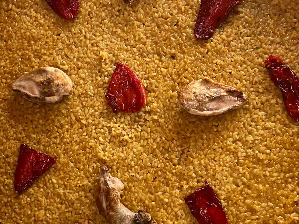 Relación entre el diámetro de la paella y raciones