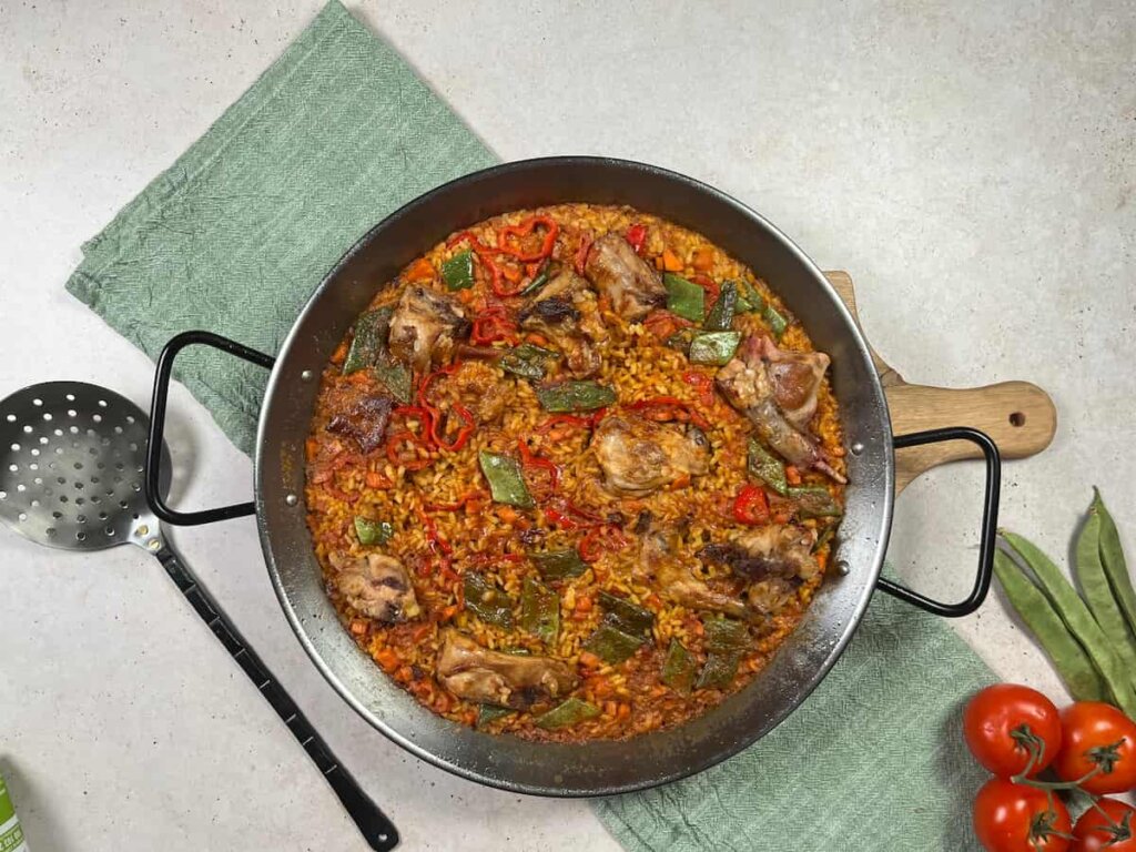 Receta paella de conejo. Paso 6: Dejar reposar