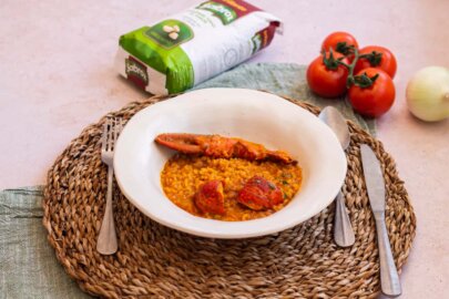 Arroz con bogavante meloso