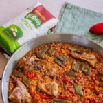 Paella de conejo