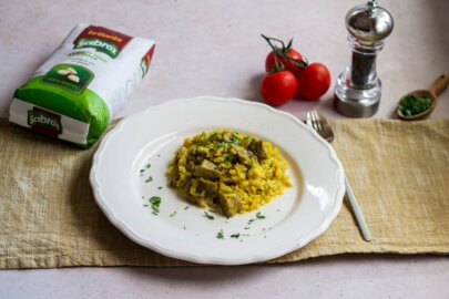 Arroz con carne de cerdo