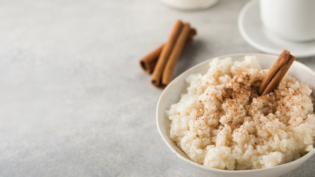 Valor nutricional del arroz con leche