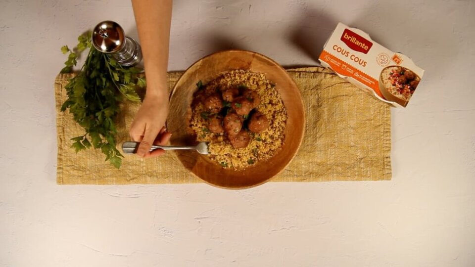 Albóndigas con cuscús, una deliciosa combinación para disfrutar