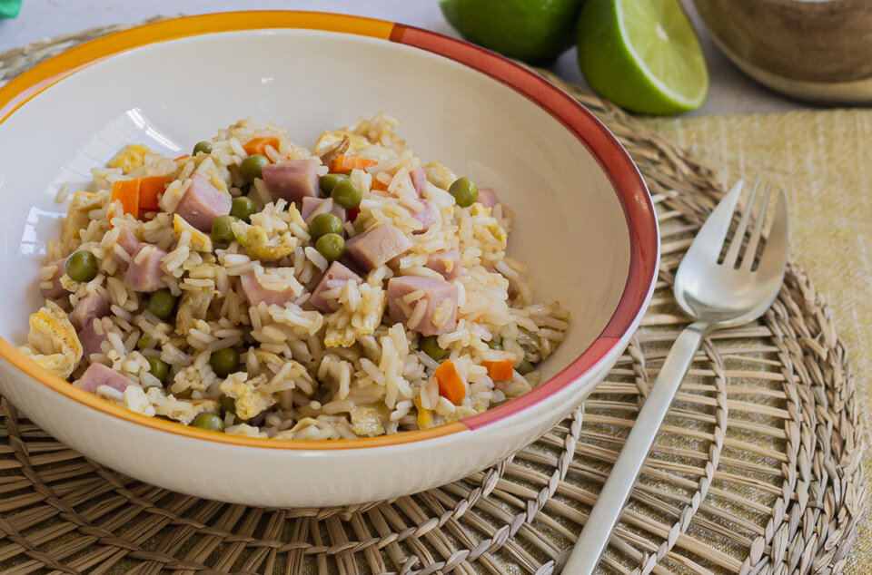 Arroz tres delicias: Calorías y nutrición