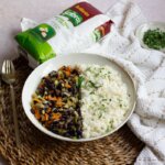 Arroz con alubias negras