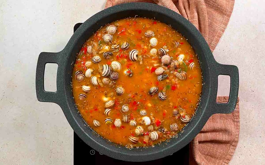 Paso a paso arroz con conejo y caracoles cocinar caracoles con arroz