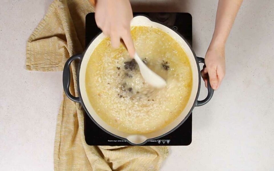 Arroz con trufa deliciosa