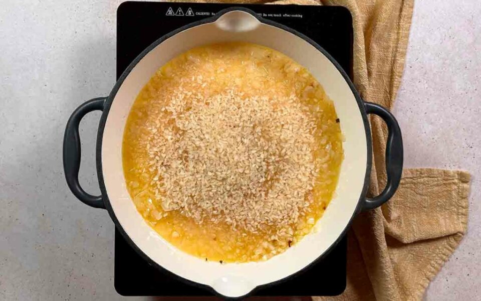 Arroz con trufa deliciosa