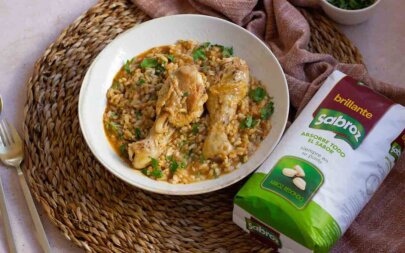 Pollo guisado con arroz