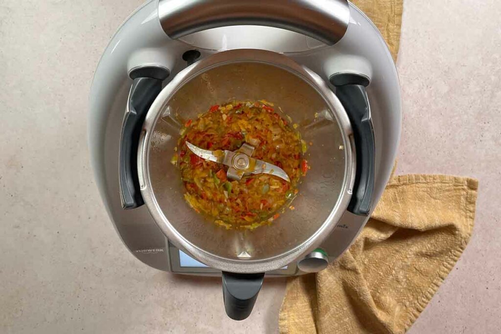 paso a paso lentejas con arroz sofrito
