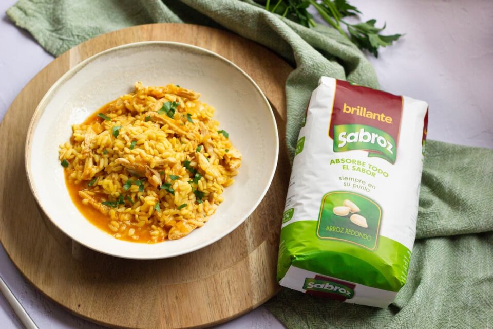 Arroz con sobras de pollo asado: Receta paso a paso