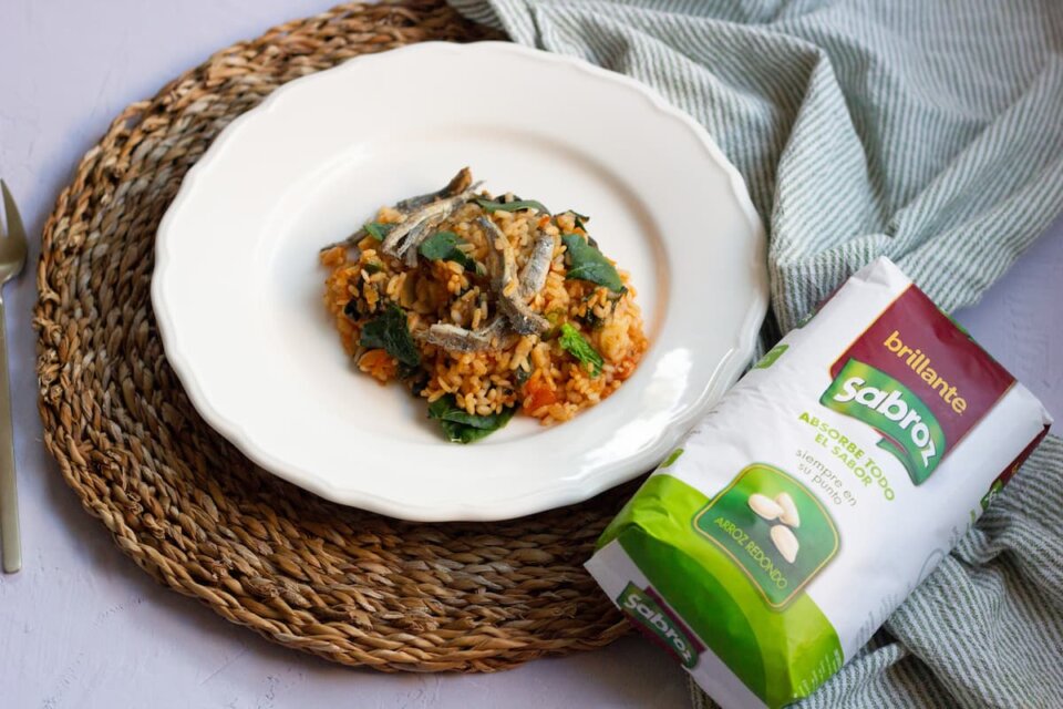 Arroz con Boquerones y Espinacas: Receta Nutritiva