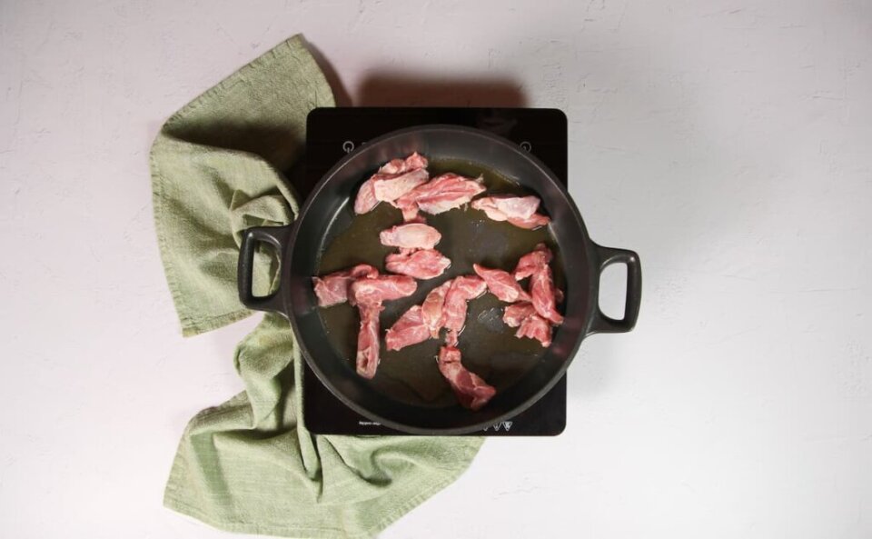 Arroz con carrilleras de cerdo