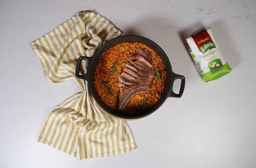 arroz con chuleton plato final