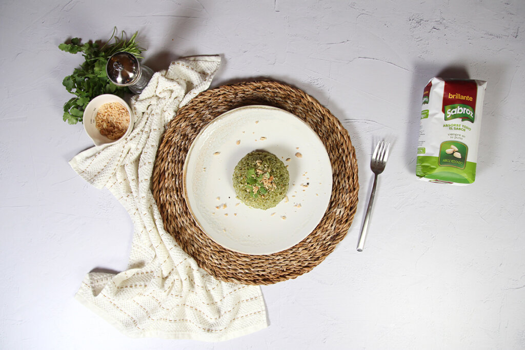 arroz con cilantro