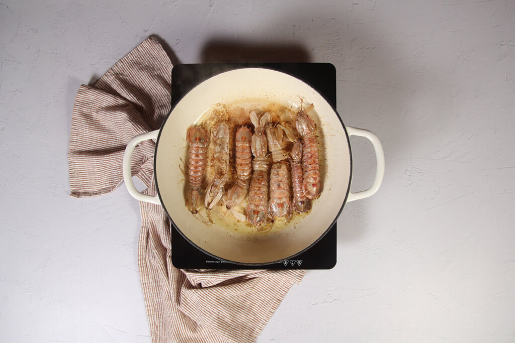 arroz con galeras cocer