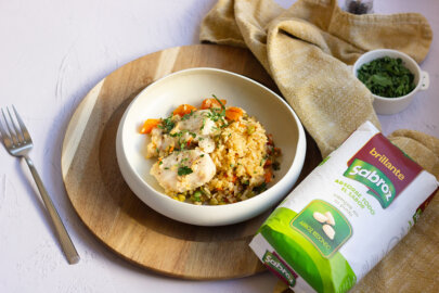 arroz con merluza y verduras