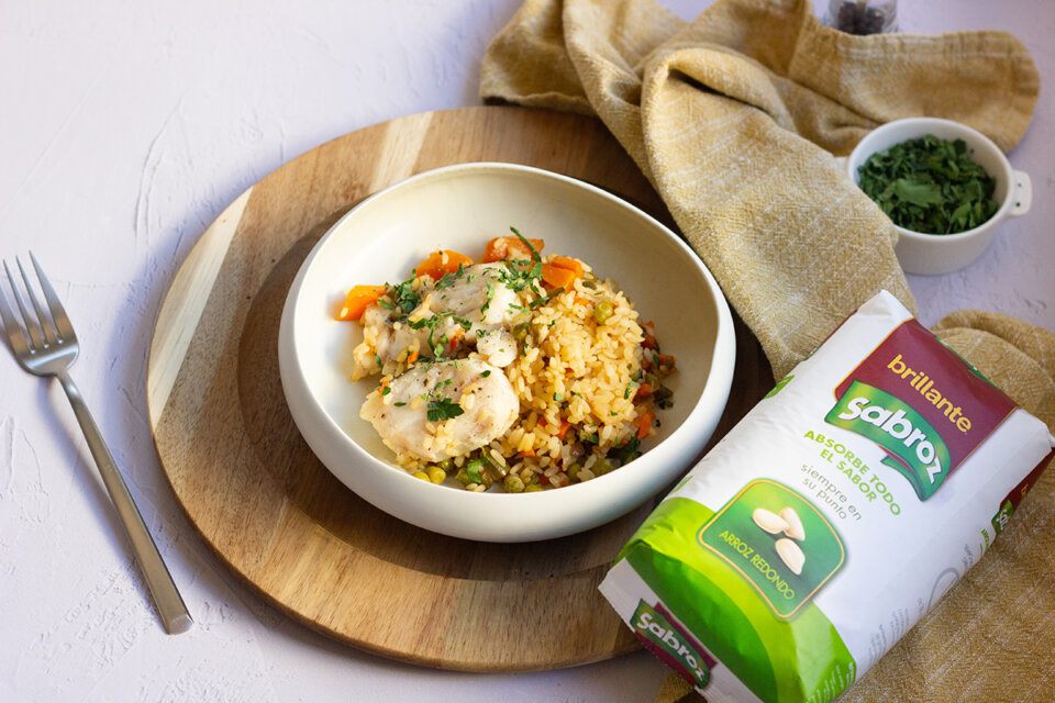 Arroz con merluza y verduras: Receta tradicional