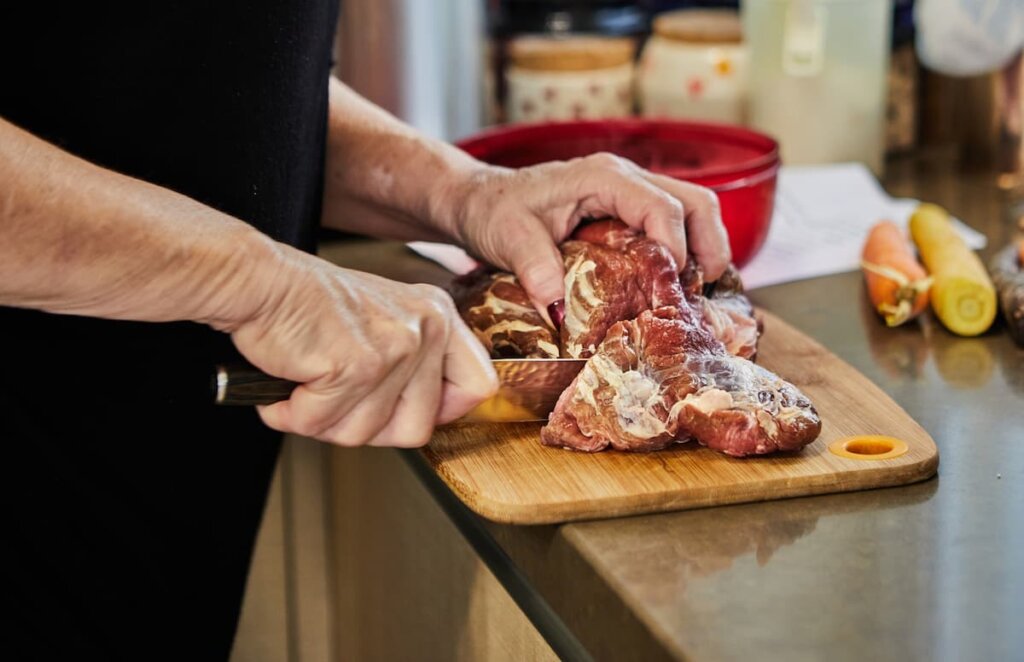 Preparación del solomillo de cerdo