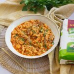 Arroz meloso con setas y gambas - Sabor exquisito en cada bocado