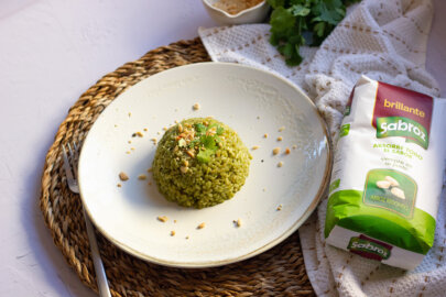 arroz con cilantro