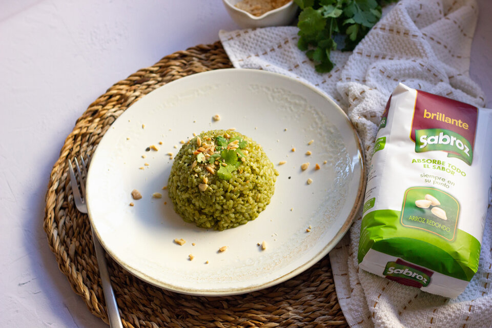 Arroz con cilantro