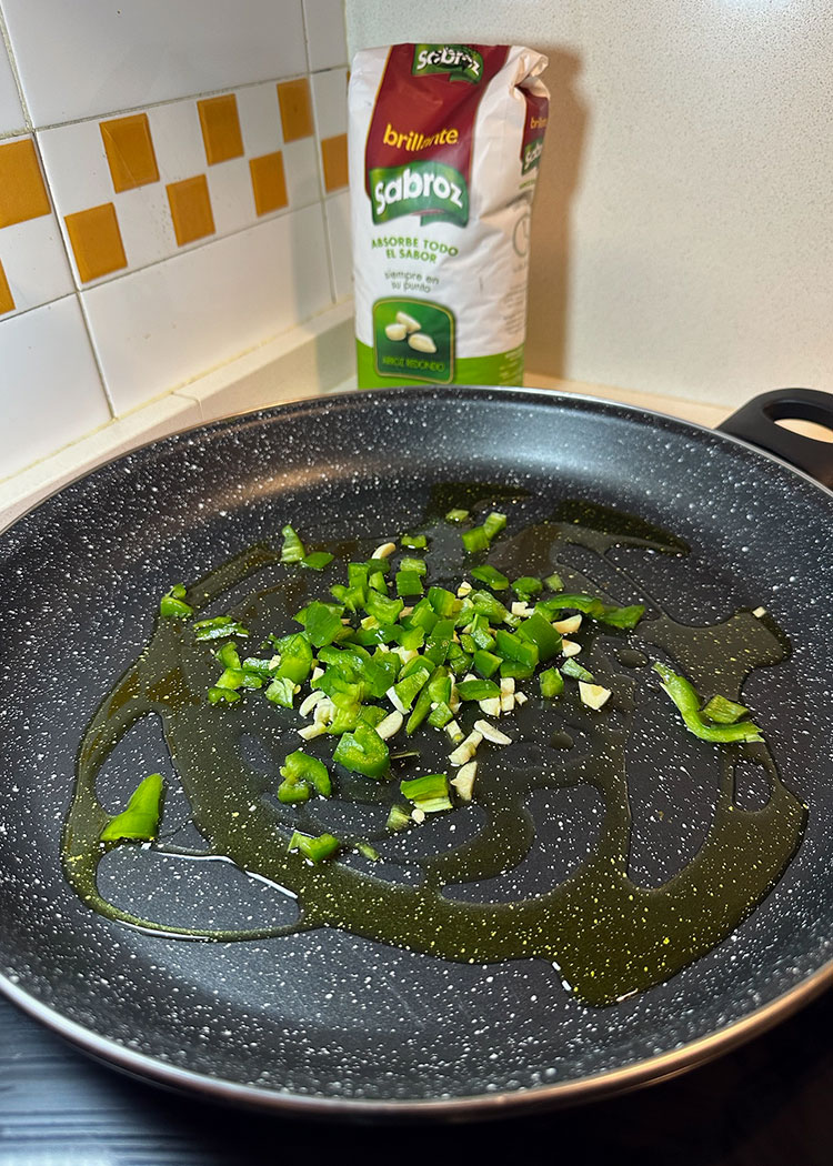 Sofrito para arroz del senyoret