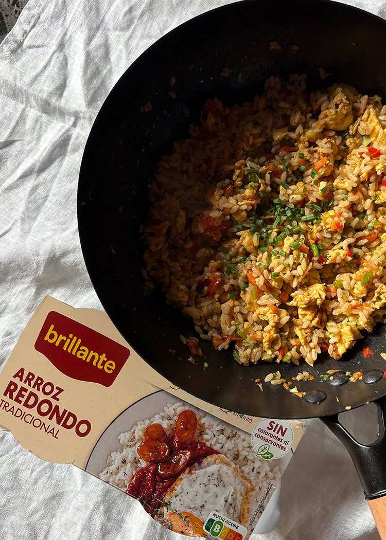 presentación para arroz frito chino