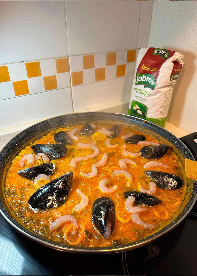 añadir marisco para arroz del senyoret