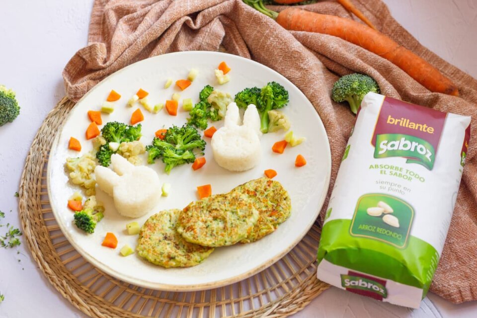 Arroz con verduras fácil para niños