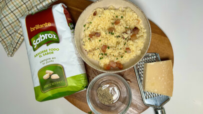 Risotto carbonara