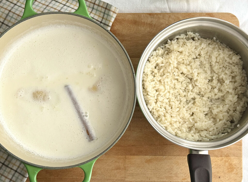 pastel de arroz con leche