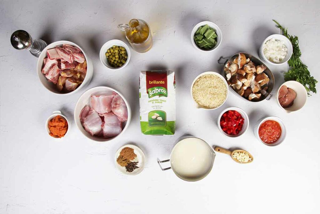 paso a paso arroz con costillas y conejo ingredientes