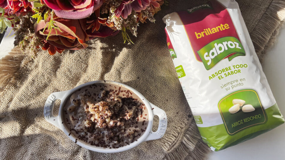 Arroz con leche y chocolate