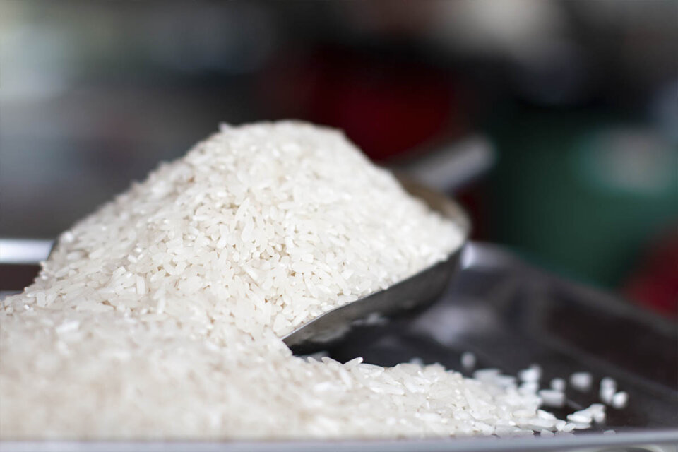Cuánto pesa un grano de arroz dependiendo del tipo