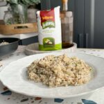 Risotto de hongos y parmesano