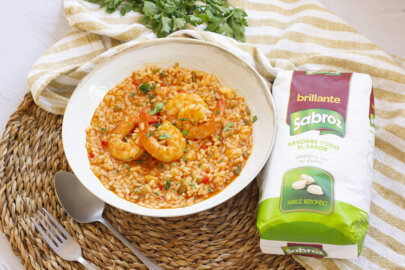 arroz meloso con langostinos