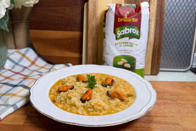 Arroz caldoso con mejillones