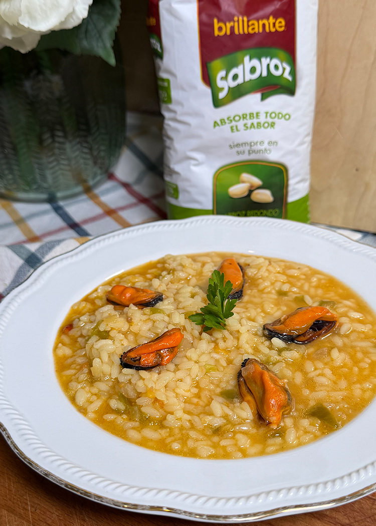 Arroz caldoso con mejillones