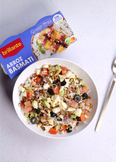 Ensalada de lentejas y arroz
