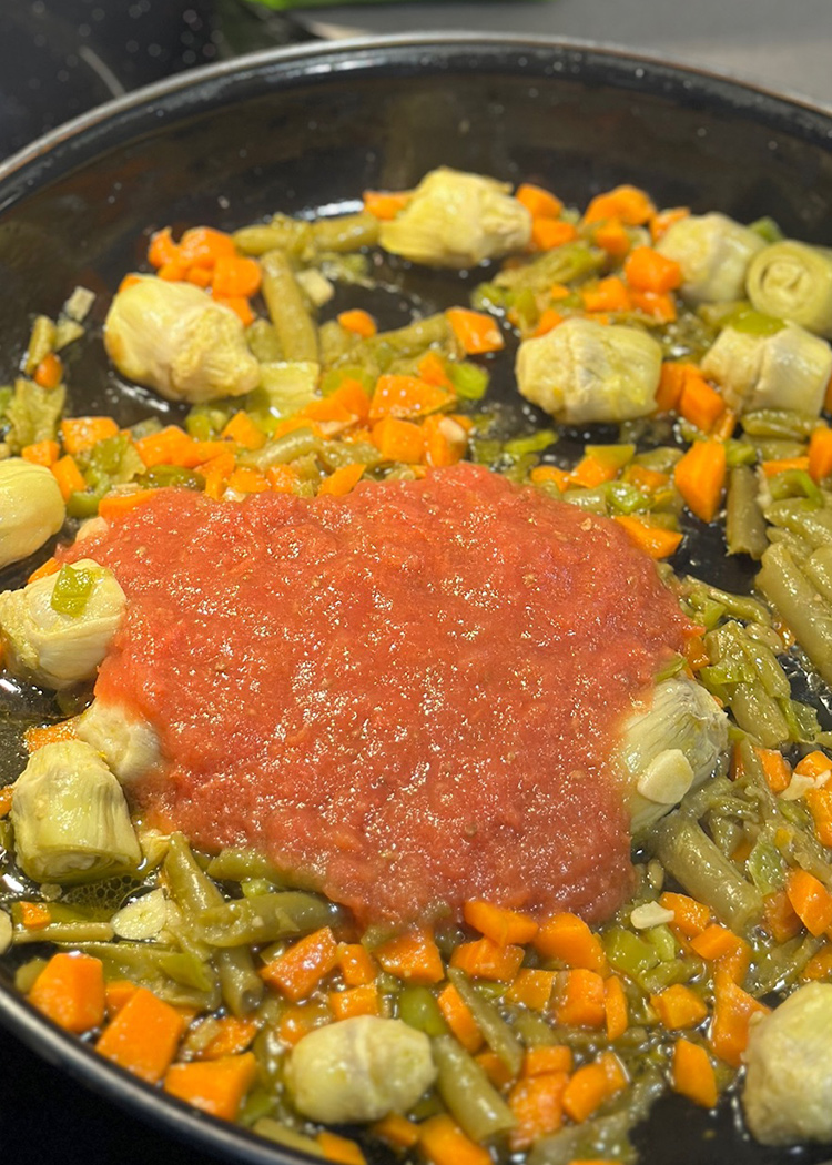 verduras para arroz con verduras