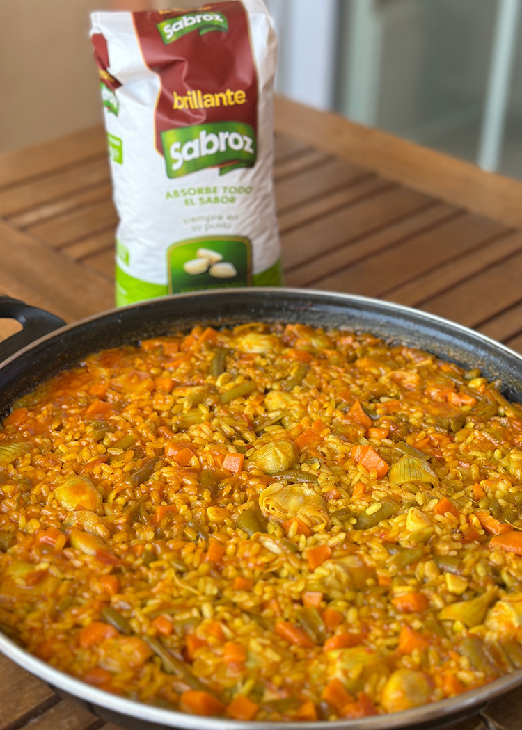 reposo para arroz con verduras