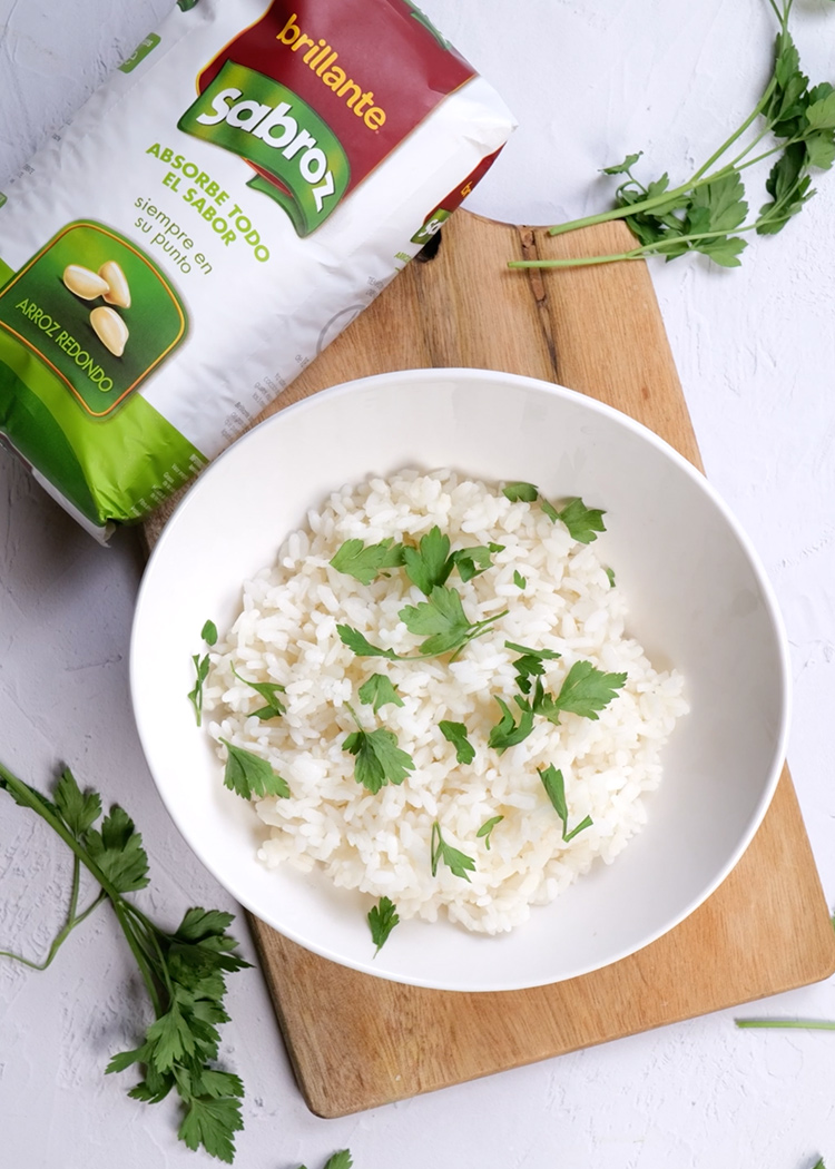 Presentación de Arroz blanco en microondas