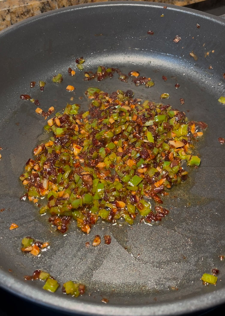 Sofrito para arroz con bogavante