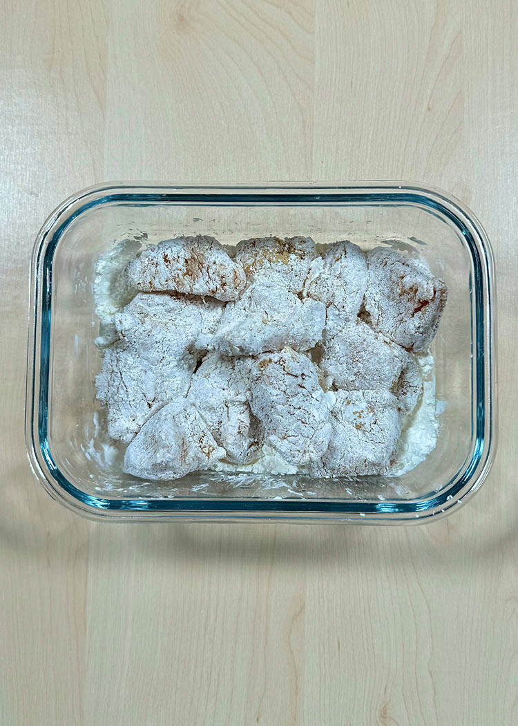 Pollo en harina para Pollo frito con arroz